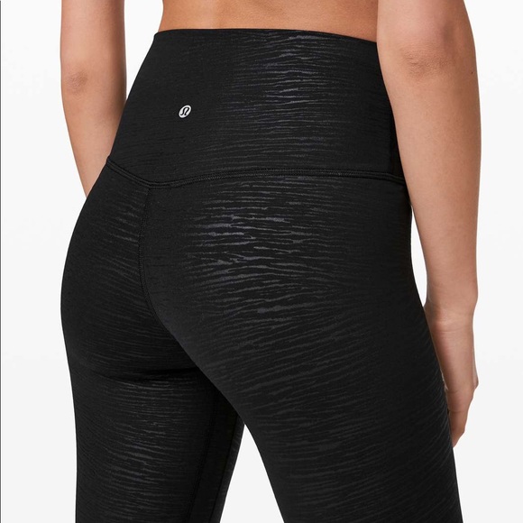 lululemon athletica Pants - Lululemon Align Pant II 25" Stride Emboss Black